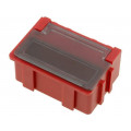 ; Bin; ESD; 37x12x15mm; Mat: Liastat (dispative); red; LICEFA ; Bin; ESD; 37x12x15mm; Mat: Liastat (dispative); red; LICEFA