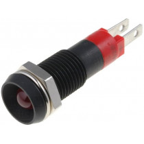 SMDD08014; Indicator: LED; recessed; 24÷28VDC; Cutout: Ø8.2mm; IP67; metal; SIGNAL-CONSTRUCT