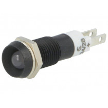 SMDD08614; Indicator: LED; recessed; 24÷28VDC; Cutout: Ø8.2mm; IP67; metal; SIGNAL-CONSTRUCT