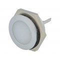 SMFL22614; Indicator: LED; flat; 24÷28VDC; Cutout: Ø22mm; IP67; metal; SIGNAL-CONSTRUCT