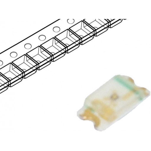 SML-E12V8WT86; LED; SMD; 0603; red; 16÷40mcd; 1.6x0.8x0.36mm; 2.2V; 20mA; 54mW; ROHM SEMICONDUCTOR