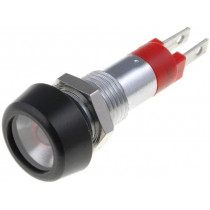 SMPD08014; Indicator: LED; flat; 24÷28VDC; 24÷28VAC; Cutout: Ø8.2mm; IP67; SIGNAL-CONSTRUCT