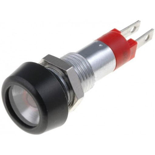 SMPD08014; Indicator: LED; flat; 24÷28VDC; 24÷28VAC; Cutout: Ø8.2mm; IP67; SIGNAL-CONSTRUCT