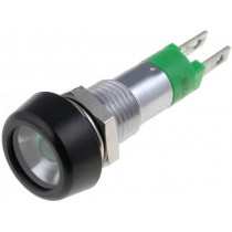 SMPD08214; Indicator: LED; flat; 24÷28VDC; 24÷28VAC; Cutout: Ø8.2mm; IP67; SIGNAL-CONSTRUCT