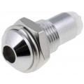 SMQ1 069; LED holder; 3mm; chromium; metal; convex; with plastic plug; SIGNAL-CONSTRUCT SMQ1 069; LED holder; 3mm; chromium; metal; convex; with plastic plug; SIGNAL-CONSTRUCT