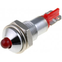 SMQD06002; Indicator: LED; prominent; 12÷14VDC; Cutout: Ø6.2mm; IP40; metal; SIGNAL-CONSTRUCT