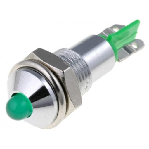 SMQD06204; Indicator: LED; prominent; 24÷28VDC; Cutout: Ø6.2mm; IP40; metal; SIGNAL-CONSTRUCT