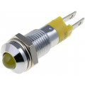 SMQD08114; Indicator: LED; prominent; 24÷28VDC; Cutout: Ø8.2mm; IP40; metal; SIGNAL-CONSTRUCT