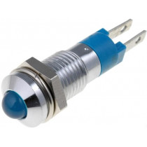 SMQD08414; Indicator: LED; prominent; 24÷28VDC; Cutout: Ø8.2mm; IP40; metal; SIGNAL-CONSTRUCT