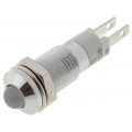 SMQD08614; Indicator: LED; prominent; 24÷28VDC; Cutout: Ø8.2mm; IP40; metal; SIGNAL-CONSTRUCT