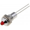 SMQS060; Indicator: LED; prominent; Cutout: Ø6.2mm; IP40; for PCB; brass; SIGNAL-CONSTRUCT