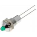 SMQS062; Indicator: LED; prominent; Cutout: Ø6.2mm; IP40; for PCB; brass; SIGNAL-CONSTRUCT