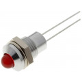 SMQS080; Indicator: LED; prominent; Cutout: Ø8.2mm; IP40; for PCB; brass; SIGNAL-CONSTRUCT