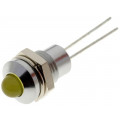 SMQS081; Indicator: LED; prominent; Cutout: Ø8.2mm; IP40; for PCB; brass; SIGNAL-CONSTRUCT