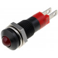 SMRD08012; Indicator: LED; prominent; 12÷14VDC; Cutout: Ø8.2mm; IP40; metal; SIGNAL-CONSTRUCT