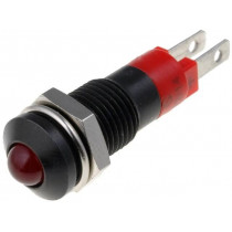 SMRD08012; Indicator: LED; prominent; 12÷14VDC; Cutout: Ø8.2mm; IP40; metal; SIGNAL-CONSTRUCT