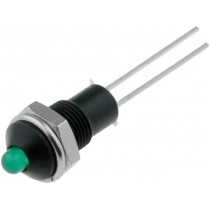 SMRS062; Indicator: LED; prominent; 24÷28VAC; Ømount.hole: 6.2mm; metal; SIGNAL-CONSTRUCT