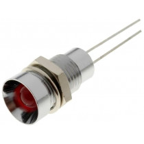 SMZS080; Indicator: LED; recessed; Cutout: Ø8.2mm; IP40; for PCB; brass; SIGNAL-CONSTRUCT