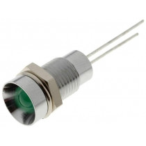 SMZS082; Indicator: LED; recessed; Cutout: Ø8.2mm; IP40; for PCB; brass; SIGNAL-CONSTRUCT