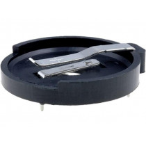 ; Socket; Mounting: horizontal; Leads: for PCB; Size: CR2430; Ø: 25mm; 