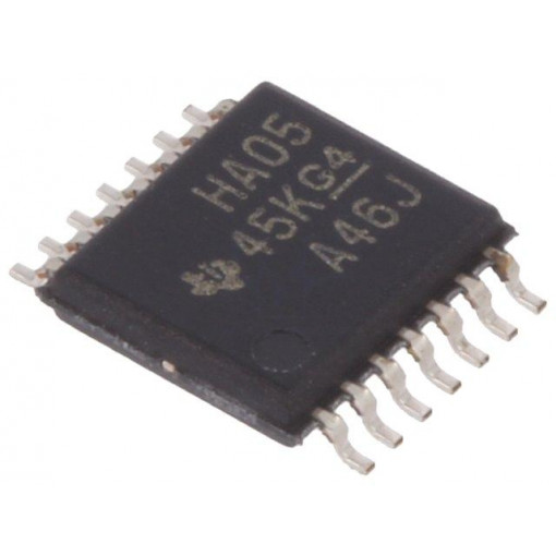 SN74AHC05PW; IC: digital; inverter; Channels: 6; SMD; TSSOP14; Series: AHC; TEXAS INSTRUMENTS