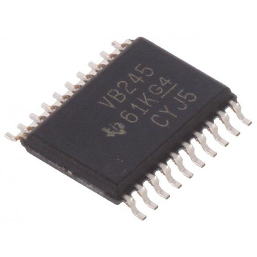 SN74ALVCH245PW; IC: digital; 3-state,bus transceiver; Channels: 8; SMD; TSSOP20; TEXAS INSTRUMENTS
