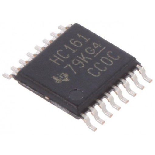SN74HC161PW; IC: digital; 4bit,binary counter,synchronous; Series: HC; SMD; TEXAS INSTRUMENTS