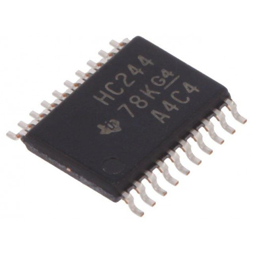 SN74HC244PW; IC: digital; 3-state,non-inverting,driver; Channels: 8; SMD; TEXAS INSTRUMENTS