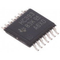 SN74HC393PW; IC: digital; 4bit,binary counter; Channels: 2; Series: HC; SMD; TEXAS INSTRUMENTS