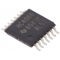 SN74HC4066PW; IC: digital; demultiplexer,multiplexer,switch; Channels: 4; SMD; TEXAS INSTRUMENTS