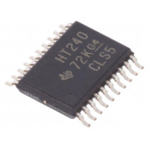 SN74HCT240PW; IC: digital; 3-state,buffer,inverter,line driver; Channels: 8; TEXAS INSTRUMENTS