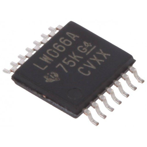SN74LV4066APW; IC: analog switch; bilateral; Channels: 4; SMD; TSSOP14; 2÷5.5VDC; TEXAS INSTRUMENTS