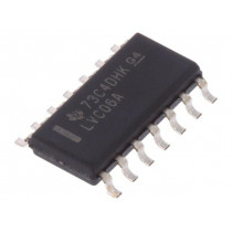 SN74LVC06AD; IC: digital; buffer,driver; Channels: 6; SMD; SO14; Series: 74LVC; TEXAS INSTRUMENTS