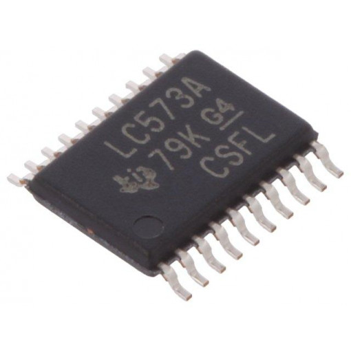 SN74LVC573APW; IC: digital; 3-state,D-latch transparent; Channels: 8; SMD; TEXAS INSTRUMENTS