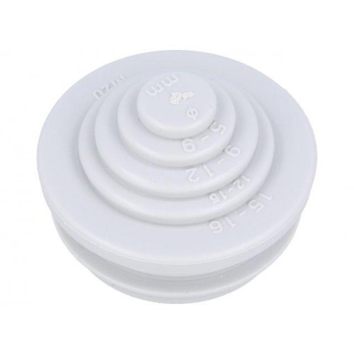 21642001; Grommet; TPE (thermoplastic elastomer); grey; -35÷60°C; UL94HB; SPELSBERG