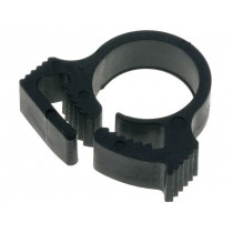 192-10040; Fixing clamp; ØBundle : 10.4÷11.7mm; W: 13.3mm; polyamide; black; HELLERMANNTYTON