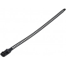115-11350; Cable tie; multi use; L: 340mm; W: 11mm; polyurethane; 123N; black; HELLERMANNTYTON
