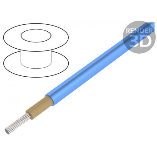 713546; Wire; EN50618,SOLARFLEX®-X H1Z2Z2-K; stranded; Cu; 4mm2; blue; HELUKABEL 713546; Wire; EN50618,SOLARFLEX®-X H1Z2Z2-K; stranded; Cu; 4mm2; blue; HELUKABEL