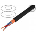 400021; Wire: loudspeaker cable; 2x0,22mm2; stranded; Cu; black; PE; 5mm; HELUKABEL 400021; Wire: loudspeaker cable; 2x0,22mm2; stranded; Cu; black; PE; 5mm; HELUKABEL