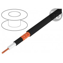 400036; Wire: loudspeaker cable; 1x0,22mm2; stranded; Cu; black; PVC; 5.9mm; HELUKABEL