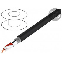 400080; Wire: microphone cable; black; Cu; PVC; -30÷70°C; shielded; audio; HELUKABEL 400080; Wire: microphone cable; black; Cu; PVC; -30÷70°C; shielded; audio; HELUKABEL