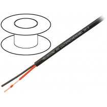 400092; Wire: loudspeaker cable; 4x2,5mm2; stranded; Cu; black; PVC; 8.8mm; HELUKABEL