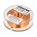 4989; Inductor: air coil; 1.5mH; 1.65Ω; Ø: 43mm; H: 14mm; Øcore: 0.6mm; VISATON 4989; Inductor: air coil; 1.5mH; 1.65Ω; Ø: 43mm; H: 14mm; Øcore: 0.6mm; VISATON