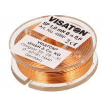 4986; Inductor: air coil; 1mH; 1.3Ω; Ø: 37mm; H: 12mm; Øcore: 0.6mm; VISATON