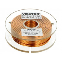 5014; Inductor: air coil; 1mH; 0.55Ω; Ø: 58mm; H: 18mm; Øcore: 1mm; VISATON