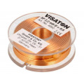 4992; Inductor: air coil; 2.2mH; 2Ω; Ø: 43mm; H: 14mm; Øcore: 0.6mm; VISATON