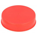 15220; Plugs; Body: red; Out.diam: 103.3mm; H: 23mm; Mat: LDPE; Shape: round; SUNDPLAST