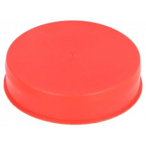 15220; Plugs; Body: red; Out.diam: 103.3mm; H: 23mm; Mat: LDPE; Shape: round; SUNDPLAST