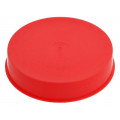 15350; Plugs; Body: red; Out.diam: 115.6mm; H: 23mm; Mat: LDPE; Shape: round; SUNDPLAST