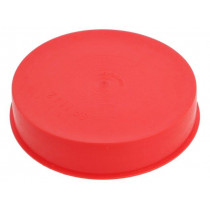 15370; Plugs; Body: red; Out.diam: 119.9mm; H: 28.9mm; Mat: LDPE; SUNDPLAST